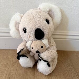 Cloud B Mama Koala &‎ Baby Soothing Sound Machine Plush Toy Rain Ocean Whale 10”